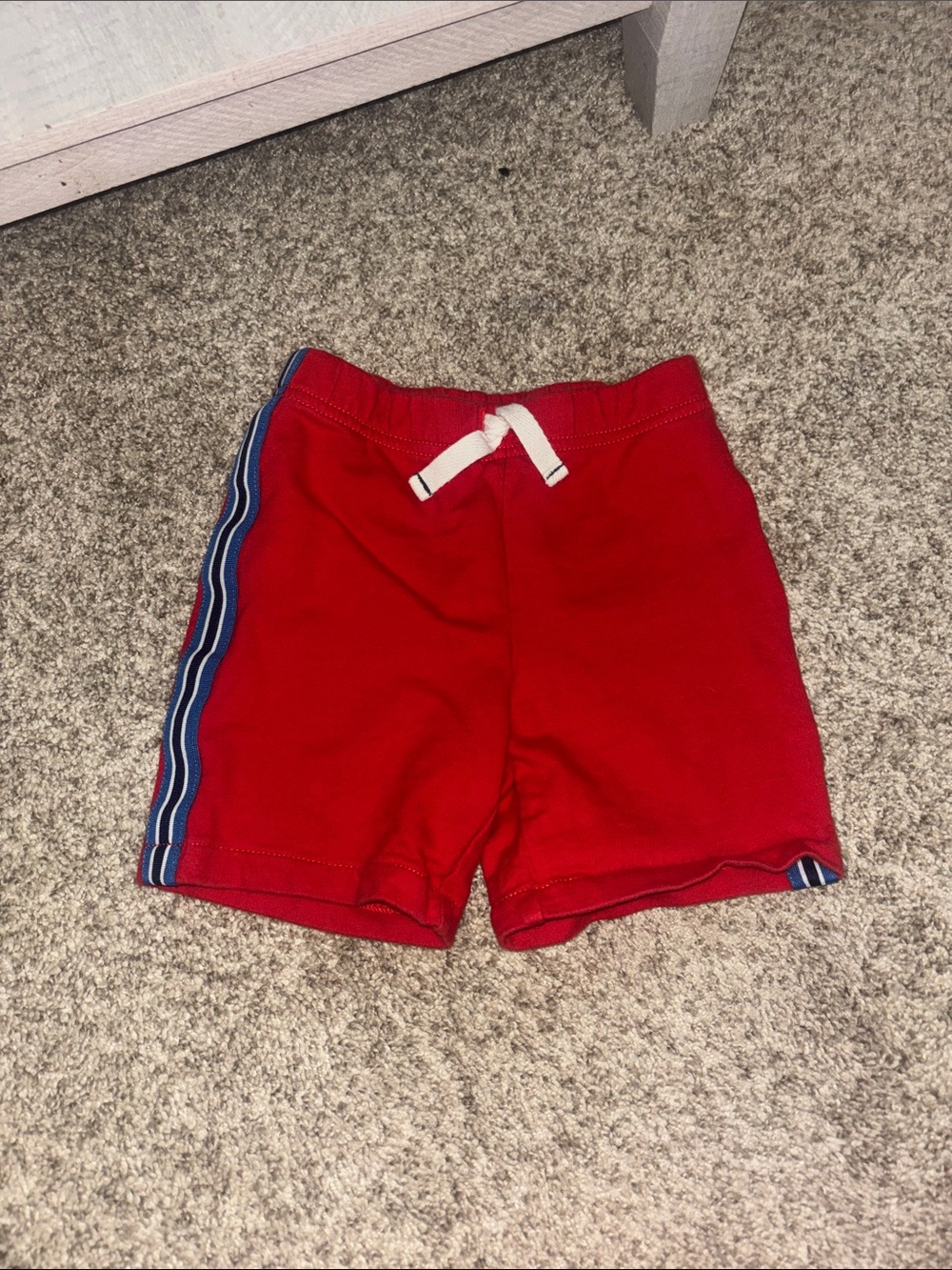 Carter's Red Shorts with Blue Side Stripe